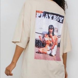 Missguided playboy oversized tee
